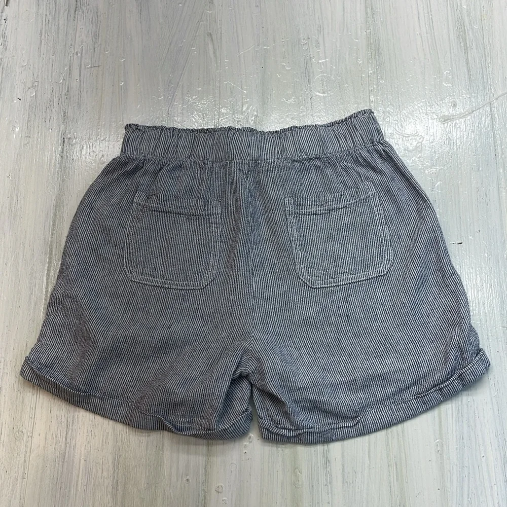 💚5/$25 SALE!💚 Briggs New York Blue Striped Linen Blend Cargo Short Sz S